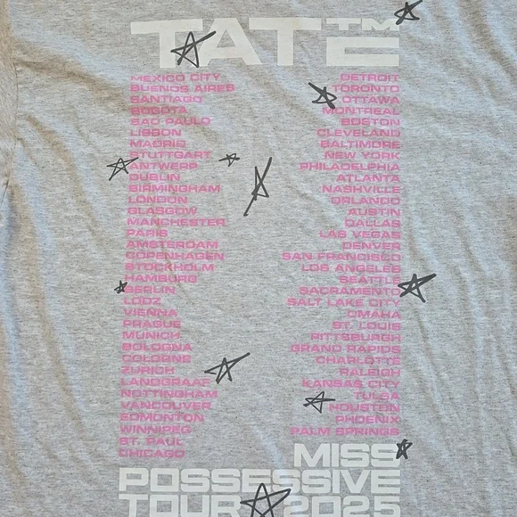 Tate Mcrae World Tour Tshirt - Picture 5 of 5
